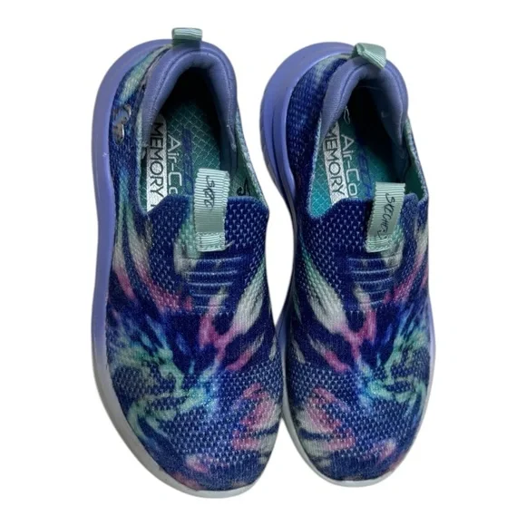 Skechers Kids Slip-On Tie Dye Comfort Sneakers | Girls Size 11 - Picture 7 of 8